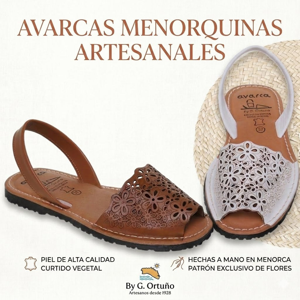Sandalias femeninas de cuero para uso diario