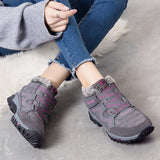 Bottines antidérapantes chaudes et confortables pour femmes
