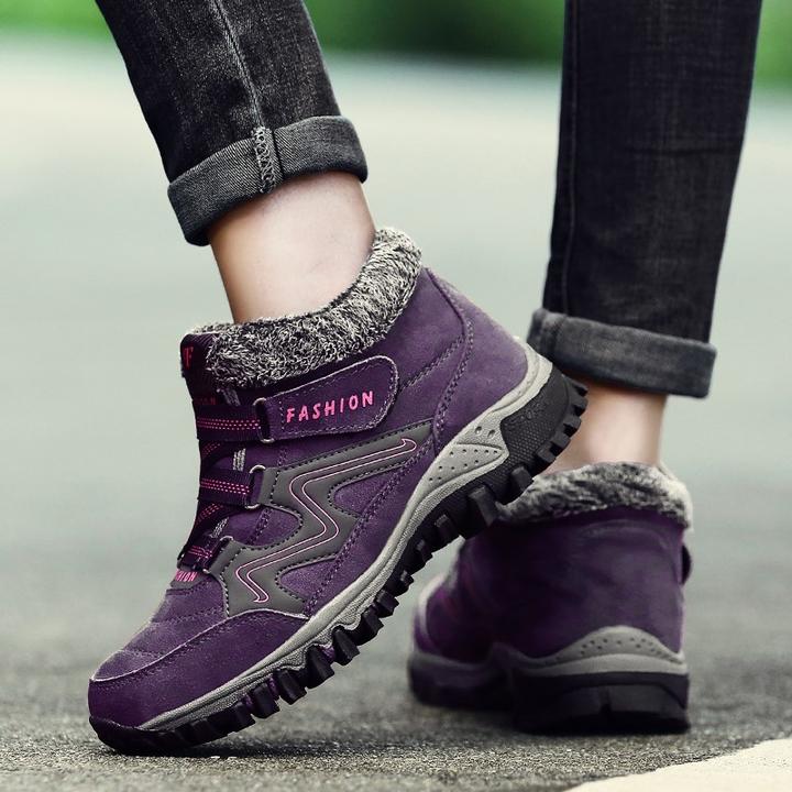 Bottines antidérapantes chaudes et confortables pour femmes
